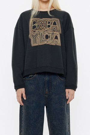 [24FW] 빔바이롤라 블랙 빔바이롤라 로고 스웻셔츠 B246AWW004BKB