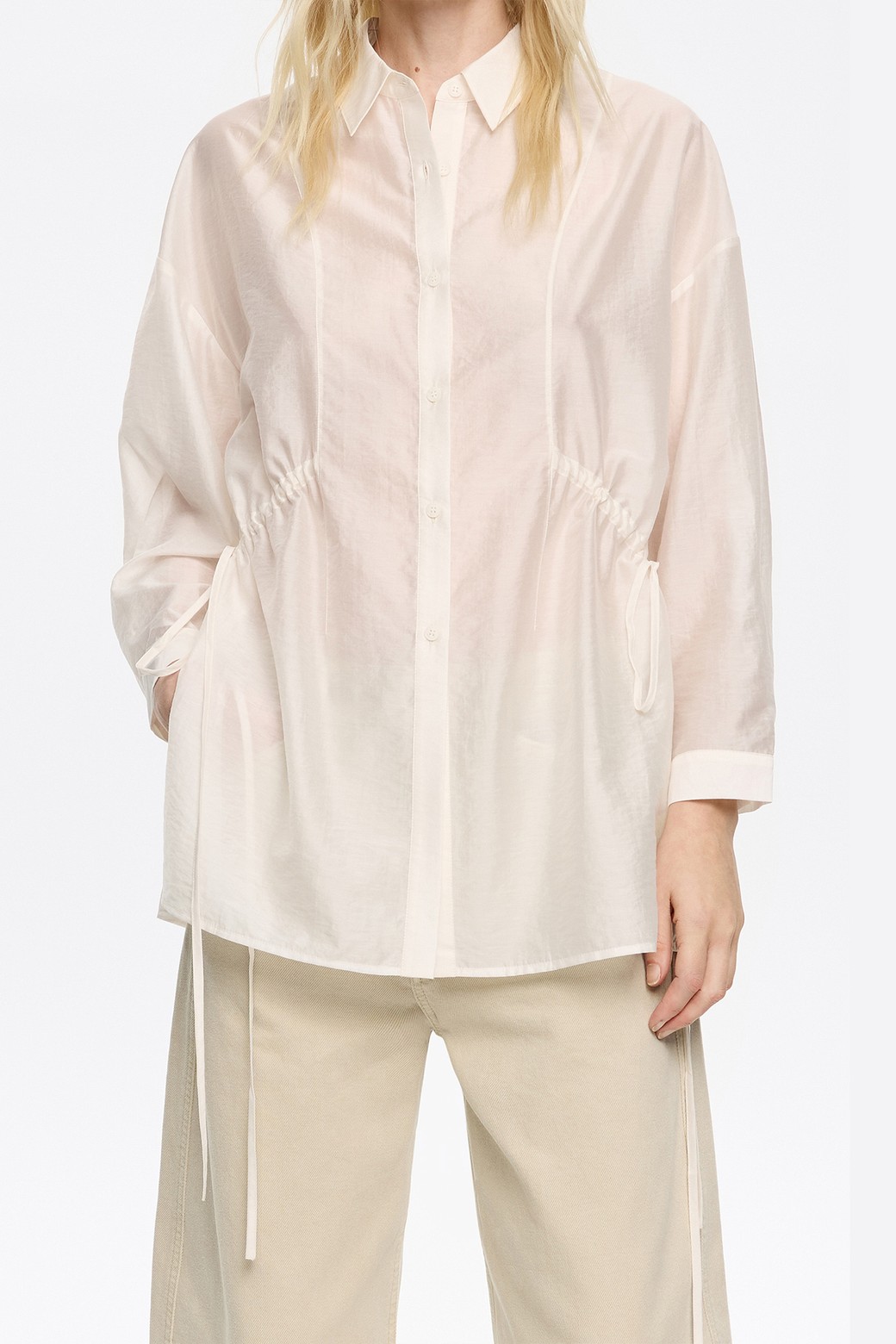 BIMBA Y LOLA - 셔츠 - [25SS]빔바이롤라 아이보리 셔츠_B255AWB003IVB