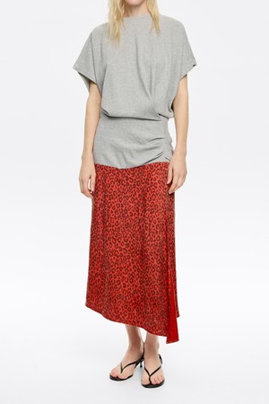 [25SS] 빔바이롤라 애니멀스팟 스웨트 셔츠 드레스 B255AWO002RDB