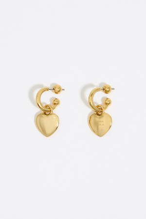 [25SS] 빔바이롤라 골드 하트 후프 귀걸이 B255AIW030GOF
