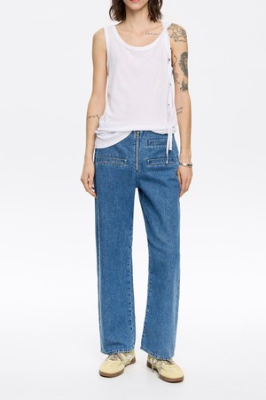 [25SS] 빔바이롤라 데님 앵클 기장 진 B255AWN005BLA