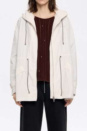 [25SS] 빔바이롤라 웨이스트 스트링 트렌치 코트 B255AWY001IVB