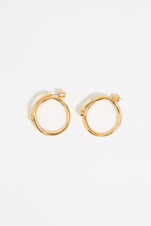 [25SS] 빔바이롤라 텍스쳐 후프 이어링 B255AIW034GOF