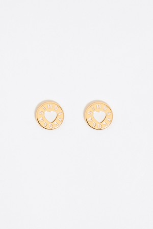 [25SS] 빔바이롤라 아이보리 하트 로고 이어링 B255AIW011IVF