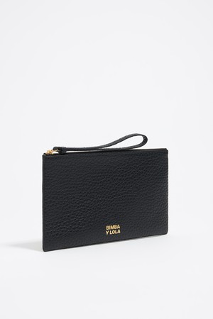 [25SS] 블랙 레더 메이크업 케이스 B255AID004BKF