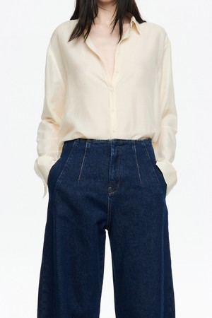 [25FW] 바닐라 코튼/실크 셔츠 B256AWB007IVB