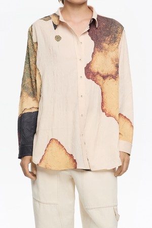 [25FW] 라이트 옐로 플루이드 크링클 셔츠 B256AWB009IVB