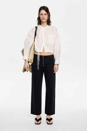 [25FW] 빔바이롤라 블랙 데님 앵클 진 B256AWN006BKA