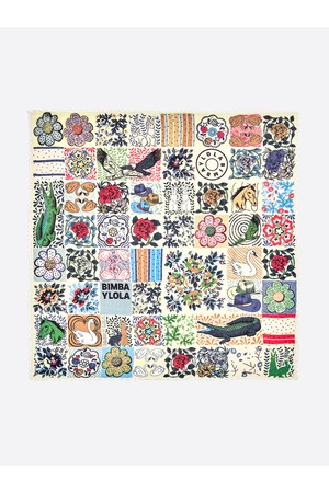 [25FW] 오프화이트 모자이크 울 숄 B256AII015WHF