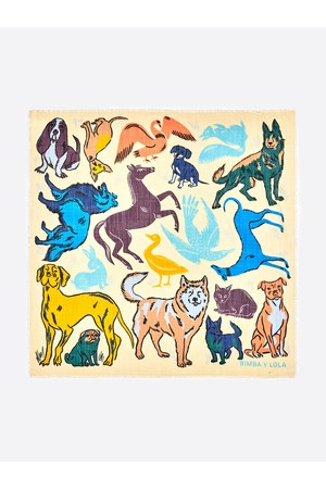 [25FW] 애니멀 디자인 울 숄 B256AII017IVF