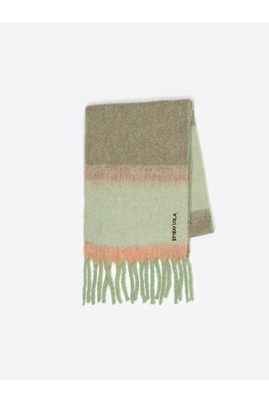 [25FW] 그린 스트라이프 브러시드 스카프 B256AII019GNF