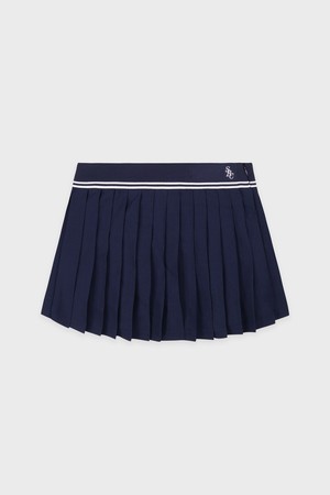 [공식] 스포티앤리치 SCR 로고 아비가일 스커트 네이비 R255AWS002