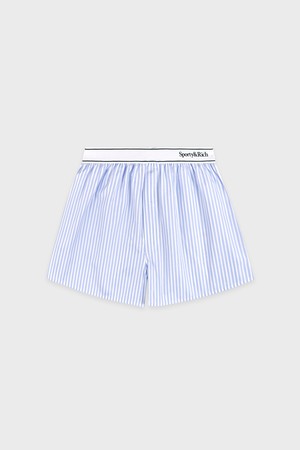 [공식] 스포티앤리치 세리프 로고 복서 쇼츠 - 라이트 블루 R255AW7007