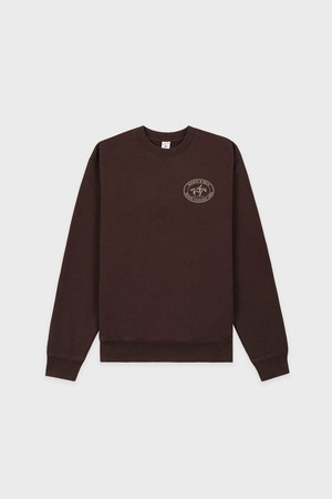 [공식] 스포티앤리치 라이딩 클럽 크루넥 남여공용 - 초콜렛 R255AWW006_BROWN-a