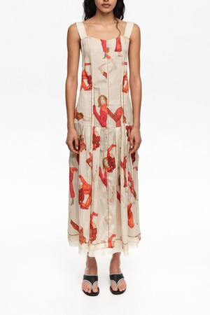 [26SS]빔바이롤라 A라인 스트랩 댄서 드레스 - 레드 B265AWO001RDB