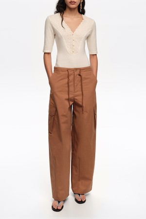 [26SS]빔바이롤라 코튼 카고 트라우저 - 라이트 브라운 B265AWP002BRA