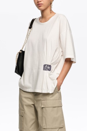 [26SS] 빔바이롤라 커스텀 라벨 티셔츠 - 화이트 B265AWT026WHB