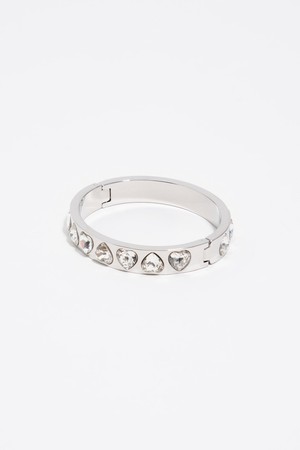 [26SS] 빔바이롤라 하트 크리스탈 블레이슬릿 - 실버 B265AIX007SIF