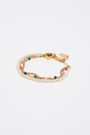 [26SS] 빔바이롤라  로고 하트 트리플 블레이슬릿 - 아이보리 B265AIX012IVF