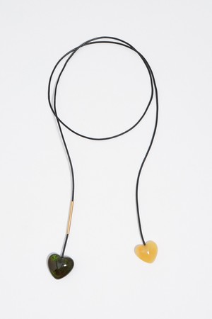 [26SS] 빔바이롤라 하트 네크리스 - 그린 B265AIU002GNF