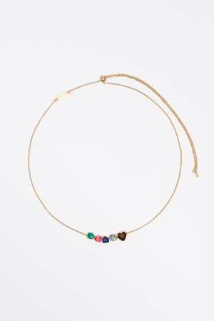 [26SS] 빔바이롤라 골드 체인 크리스탈 네크리스 B265AIU017GOF