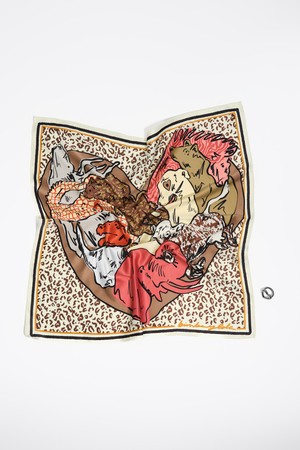 [26SS] 빔바이롤라 하트 애니멀 스카프 가방 참 - 베이지 B265AIZ019BEF