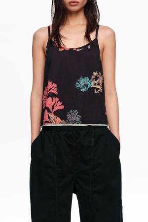 [26SS] 빔바이롤라 터틀 링클드 탱크 탑 - 블랙 B265AWB019BKB