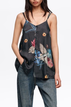 [26SS] 빔바이롤라 시베드 앤트라사이트 프로잉 스트래피 탑 - 블랙 B265AWB020BKB