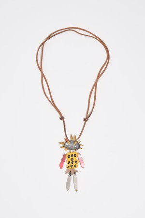 [26SS]빔바이롤라 에이지드 골드 댄서 네크리스 - 블루 B265AIU003BLF