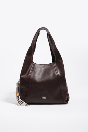 [26SS]빔바이롤라 레더 페이퍼 숄더백 라지 - 커피 브라운 B265AIB010BRF