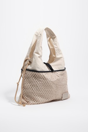 [26SS]빔바이롤라 나일론 쇼퍼백 라지 - 스톤화이트 B265AIB026WHF