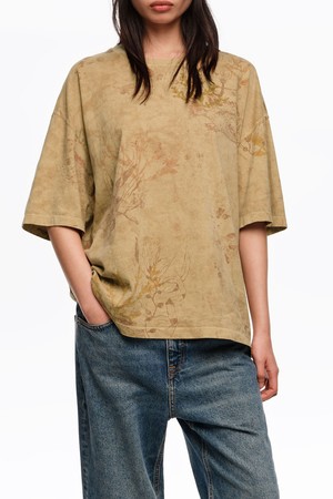 [26SS]빔바이롤라 언더워터 페이디드 프린트 티셔츠 - 브라운 B265AWT027BRB