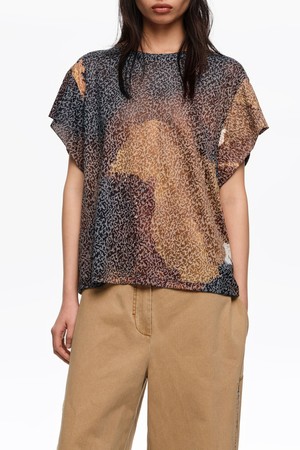 [26SS]빔바이롤라 블랏 티셔츠 - 블랙 B265AWT029BKB