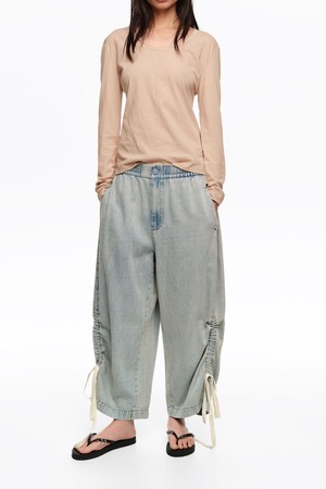 [26SS]빔바이롤라 게더링 데님 조거 - 블루 B265AWN014BLB