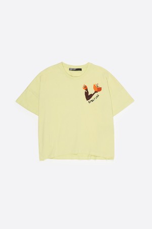 [26SS] 빔바이롤라 자수 로고 티셔츠 - 라임 B265AWT006LMB