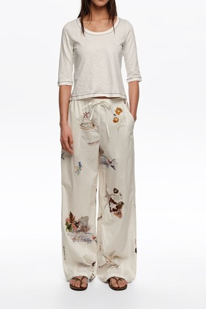 [26SS] 빔바이롤라 시베드 코튼 조거 트라우저 - 화이트 B265AWP008WHB