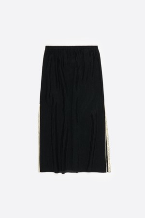 [26SS] 빔바이롤라 스트레이트 미디 스커트 - 블랙 B265AWS009BKB