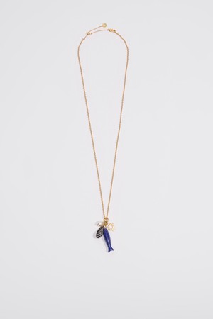 [26SS] 빔바이롤라 피쉬 앤 쉘 네크리스 - 골드 B265AIU010BLF