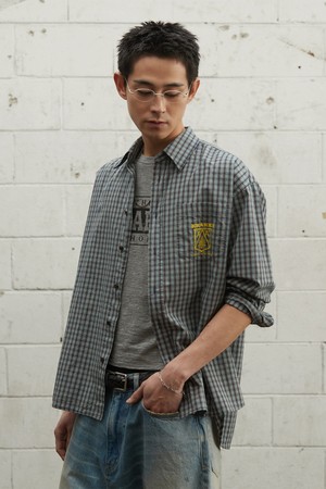 Check Shirt_BLACK [KR265PUI401]