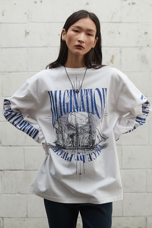 Full Print LS Tee_White [KR265PUT481]