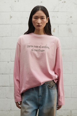 Paint Logo LS Tee_Pink [KR265PUT473]