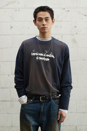 Paint Logo LS Tee_Navy [KR265PUT472]