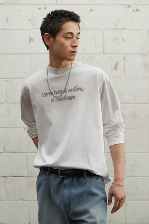 Paint Logo LS Tee_White [KR265PUT471]