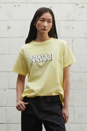 Round Logo Tee_Yellow [KR265PUT421]