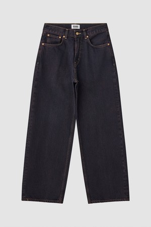 [Women] Loose Fit Denim Pants_Dark Purple [KR266PWN952]