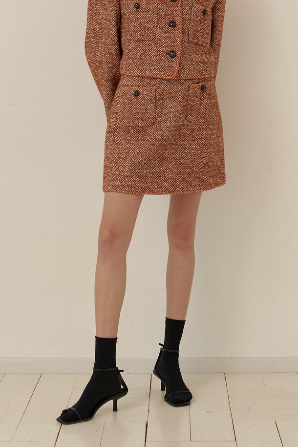 IULAI - 미니스커트 - Jenny skirt Brick brown