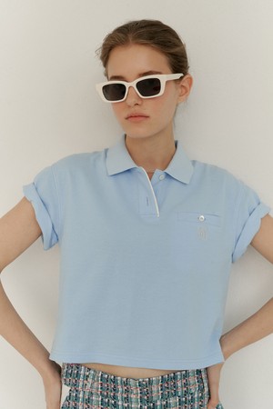 Santos PK T-shirt Baby blue