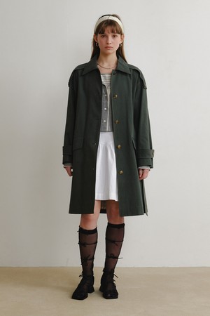 Beer trench coat Deep green