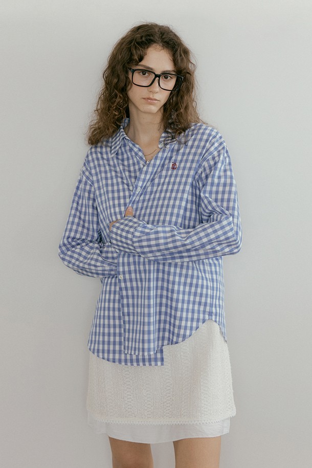 IULAI - 셔츠 - Standard pie shirts Mist blue