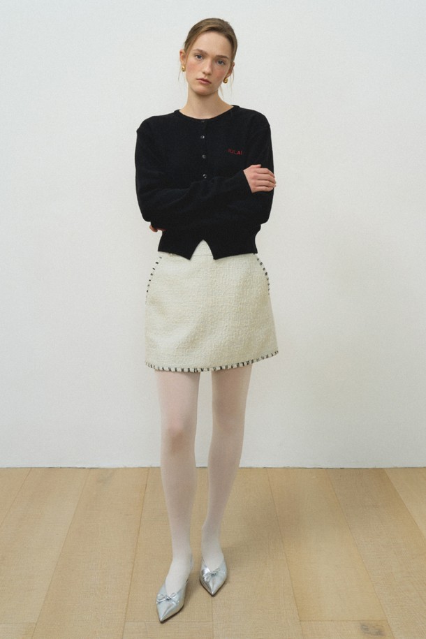 IULAI - 미니스커트 - Berry berry skirt White